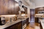 High-end kitchen appliances and granite countertops